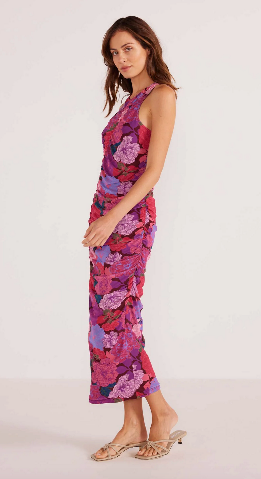 LEXIE MESH MIDI DRESS