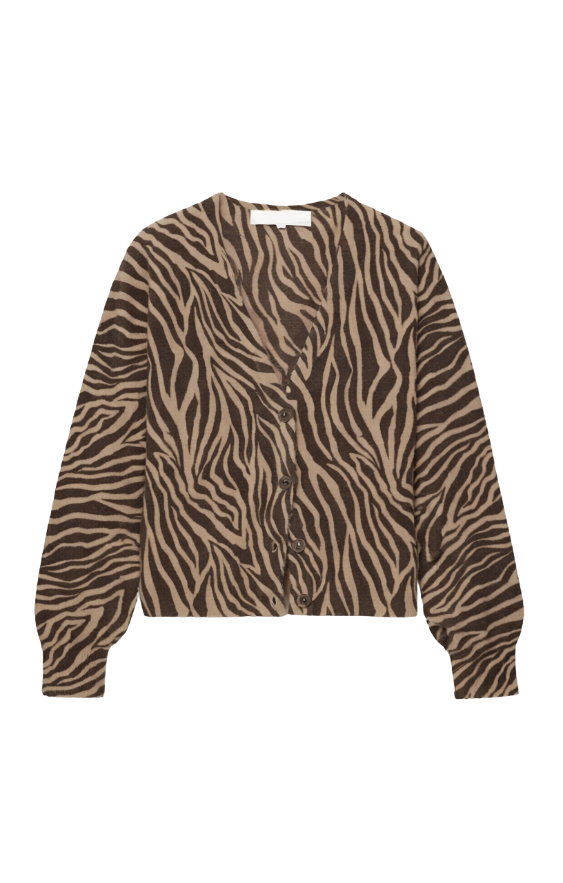 ALL THE WILD ZEBRA CARDIGAN