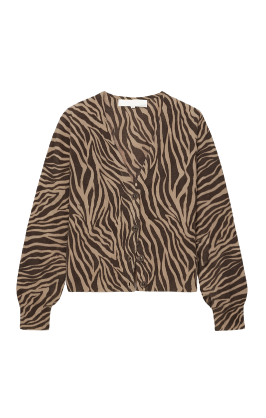 ALL THE WILD ZEBRA CARDIGAN