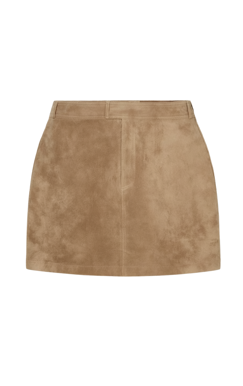 PERRI SUEDE MINI SKIRT