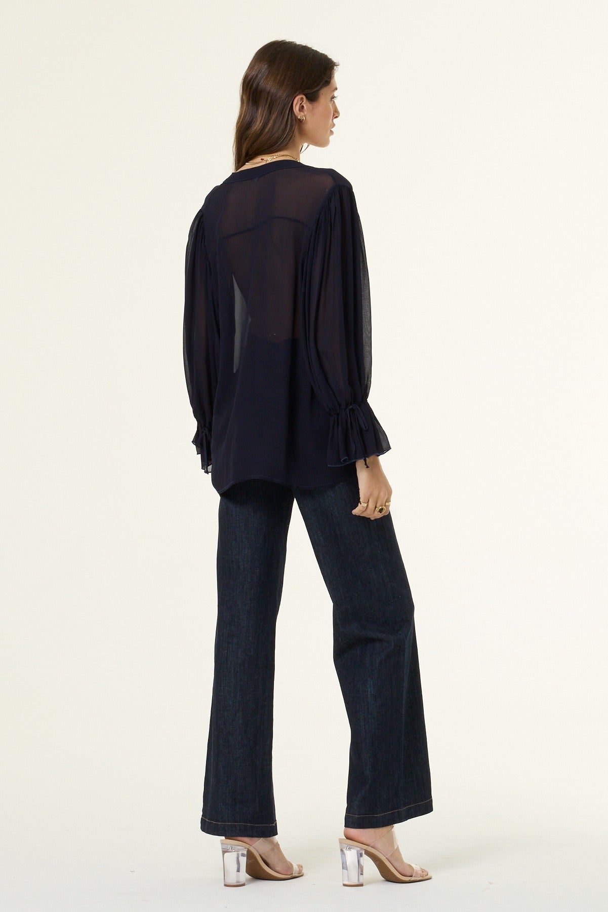 Ohelo Peasant Blouse // Midnight