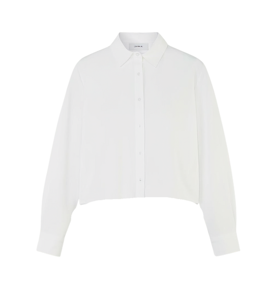 CINCHED WAIST BUTTON DOWN TOP