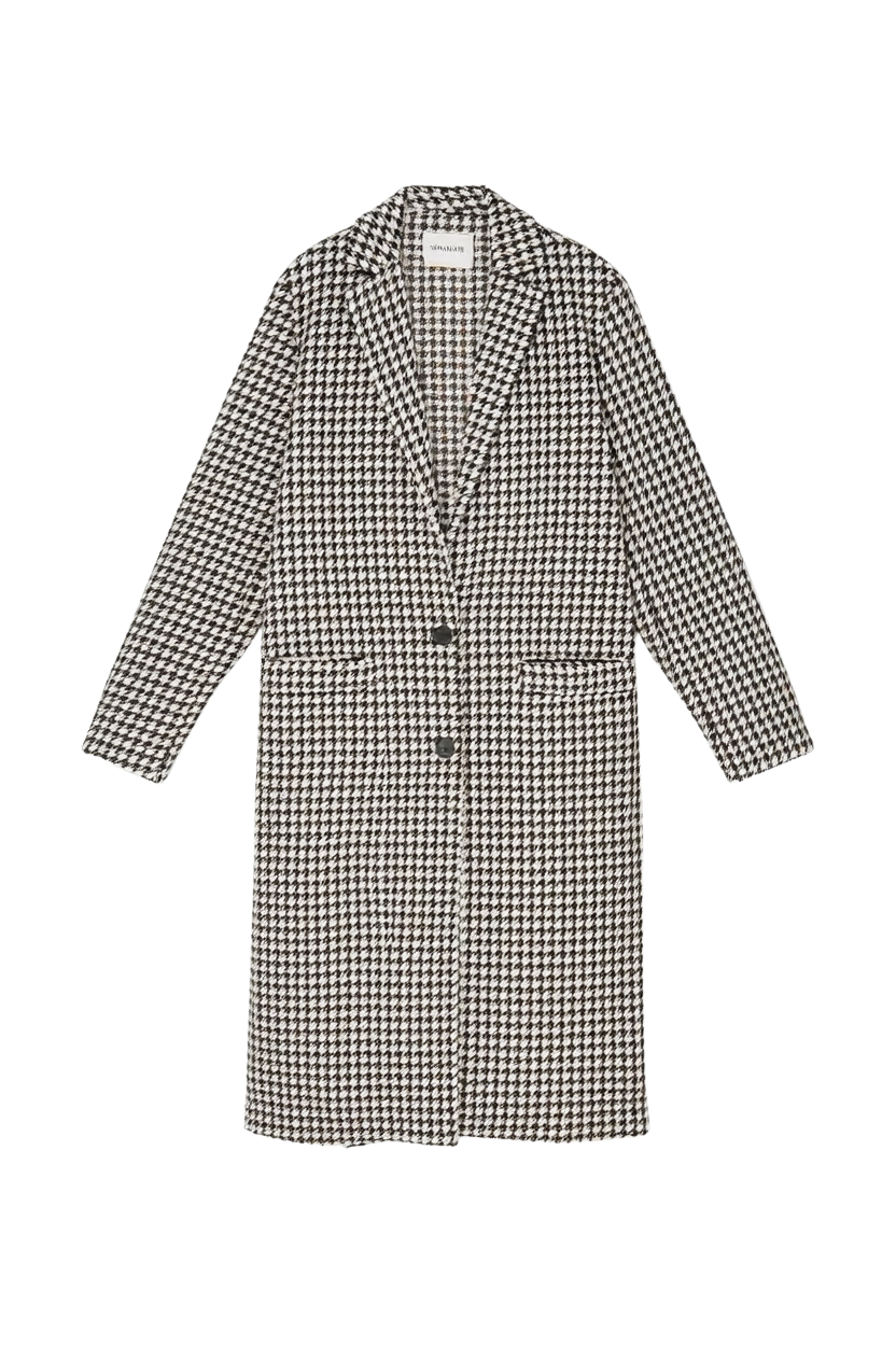 SOFIA HOUNDSTOOTH COATIGAN