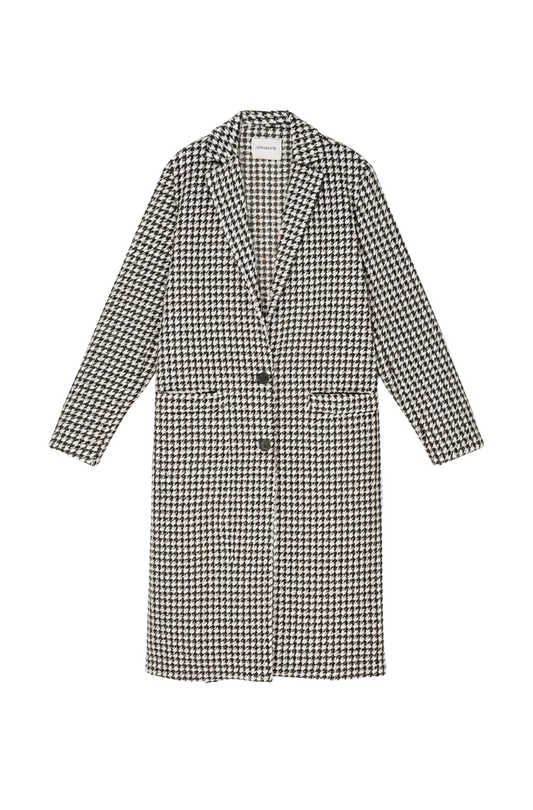 SOFIA HOUNDSTOOTH COATIGAN