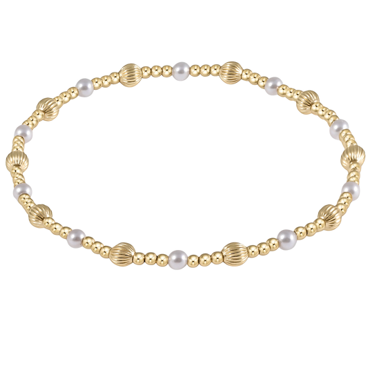 DIGNITY SINCERITY GOLD BRACELET - PEARL
