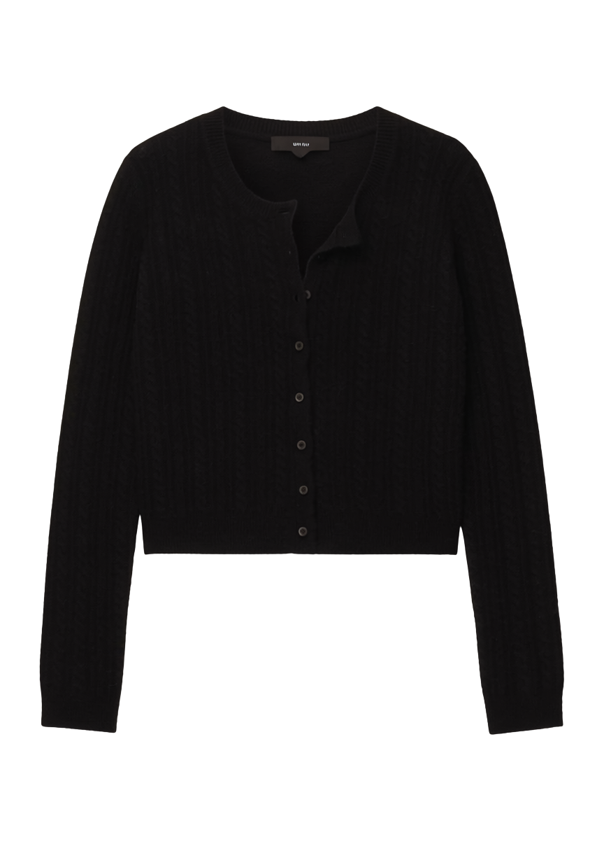 MEDINA CABLE POINTELLE CARDIGAN