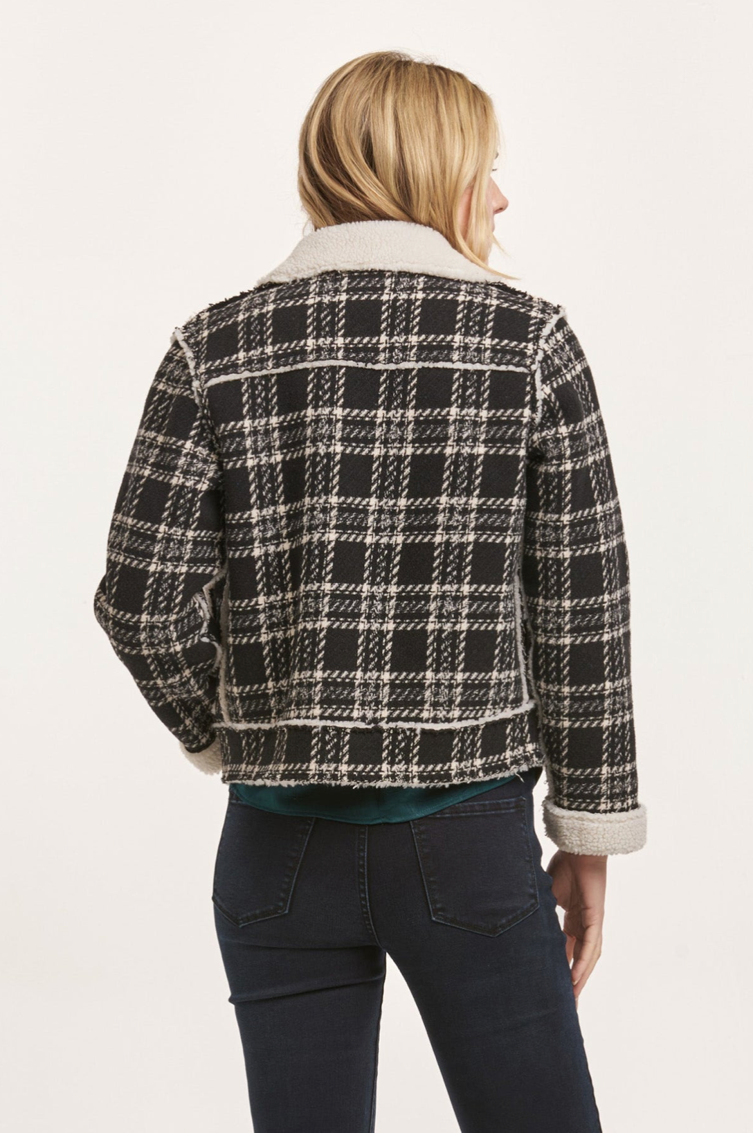 ALVIE ZIPPER FRONT COLLARED RELAXED FIT JACKET