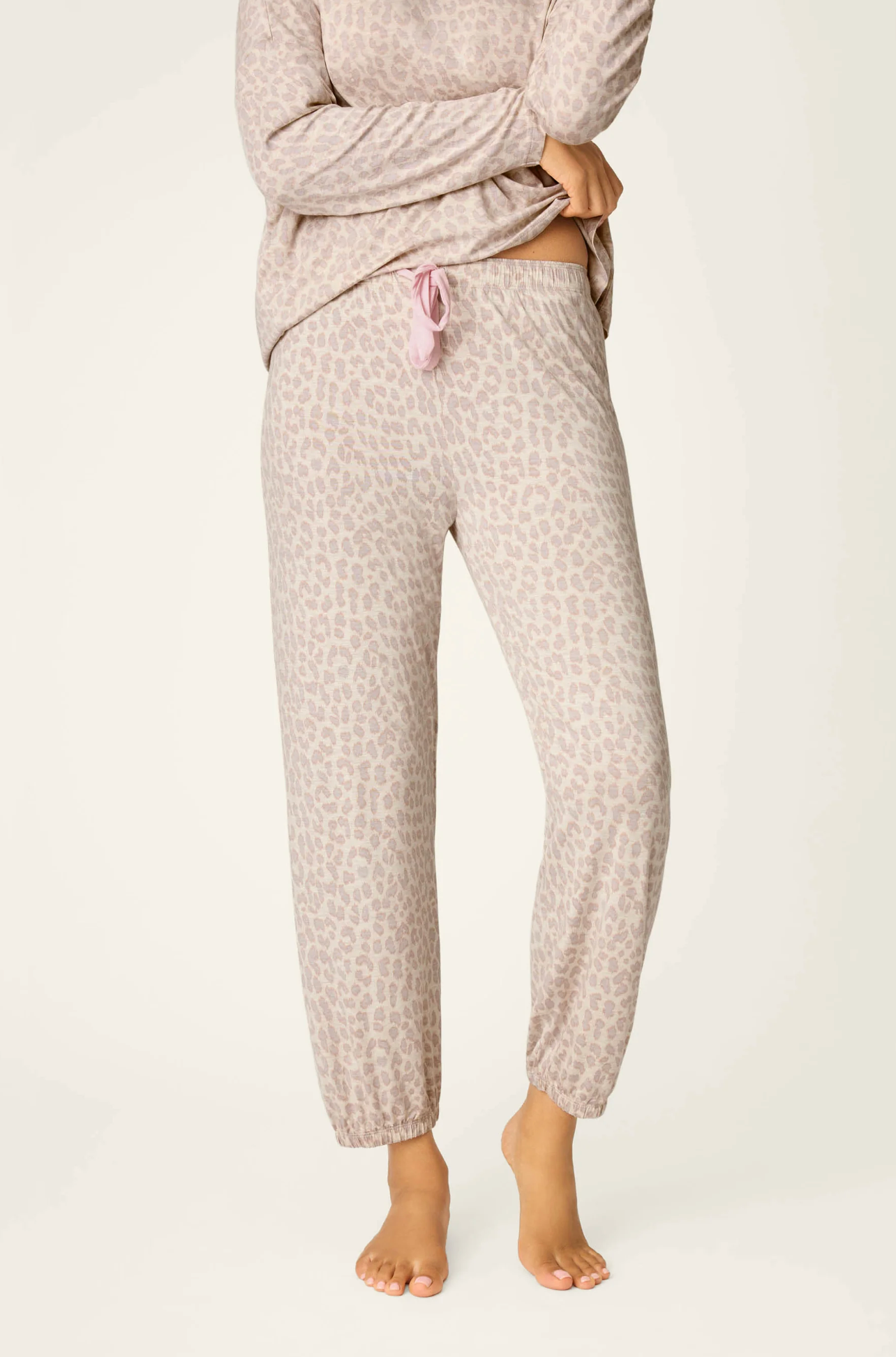 LUXE LEOPARD DREAMS BANDED PANTS
