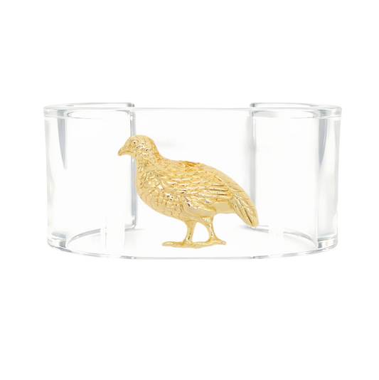QUAIL ACRYLIC CUFF BRACELET