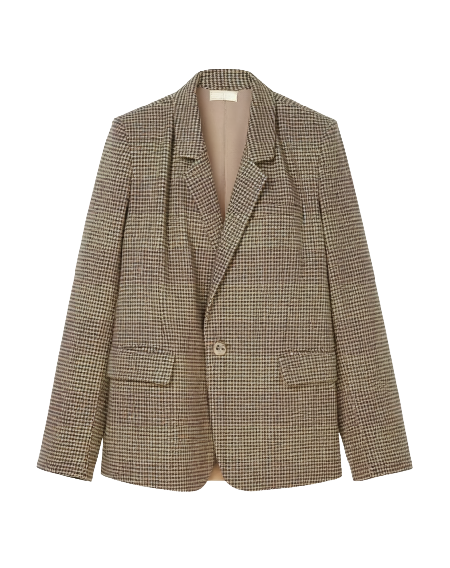 EVAN HOUNDSTOOTH BLAZER