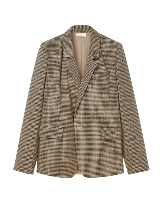 EVAN HOUNDSTOOTH BLAZER