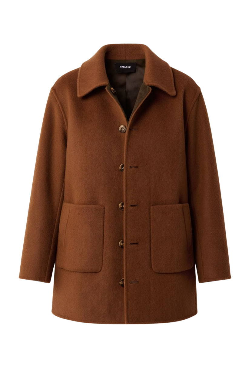 REVERSIBLE CASHMERE CAR COAT