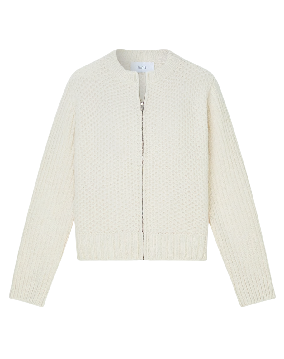 SHEPHERD CHUNKY ZIP UP CARDI