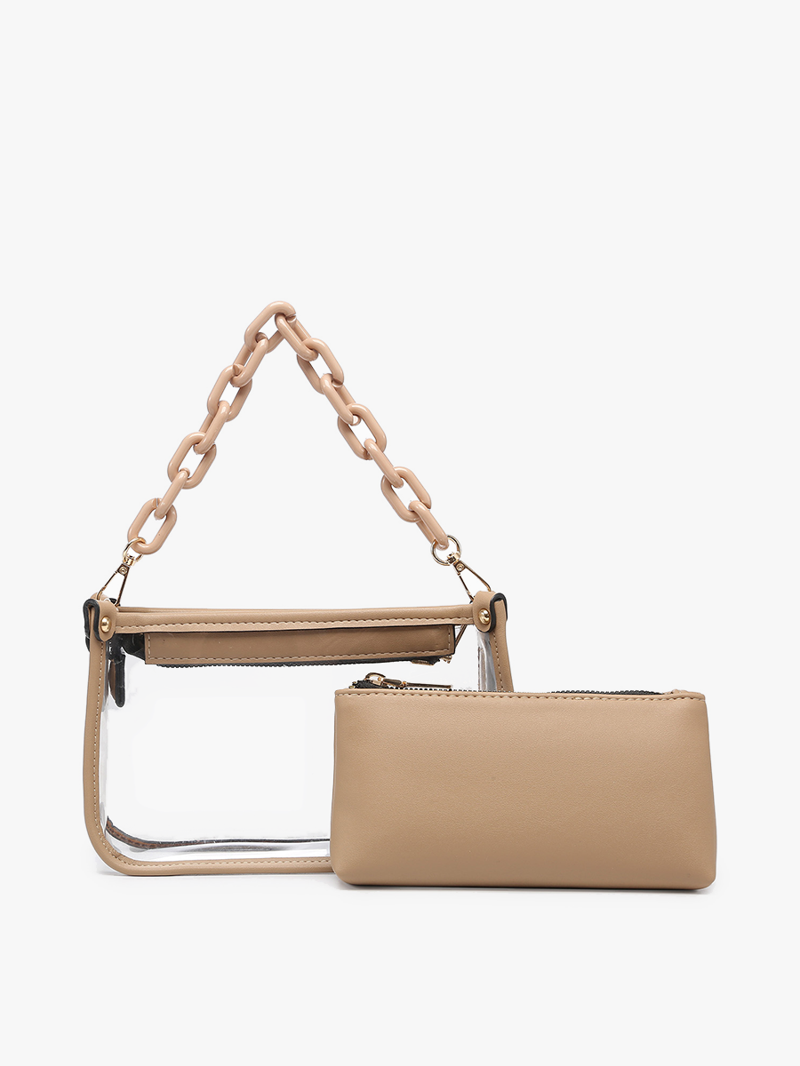 JESSICA STADIUM CLEAR CROSSBODY BAG