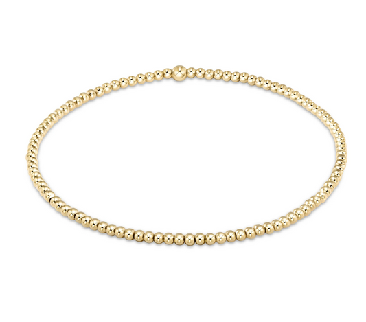 CLASSIC GOLD 2MM BEAD BRACELET