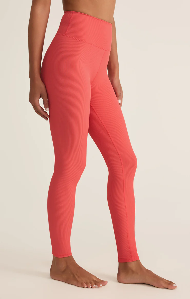 SPORTY RIBBED ANKLE LEGGING
