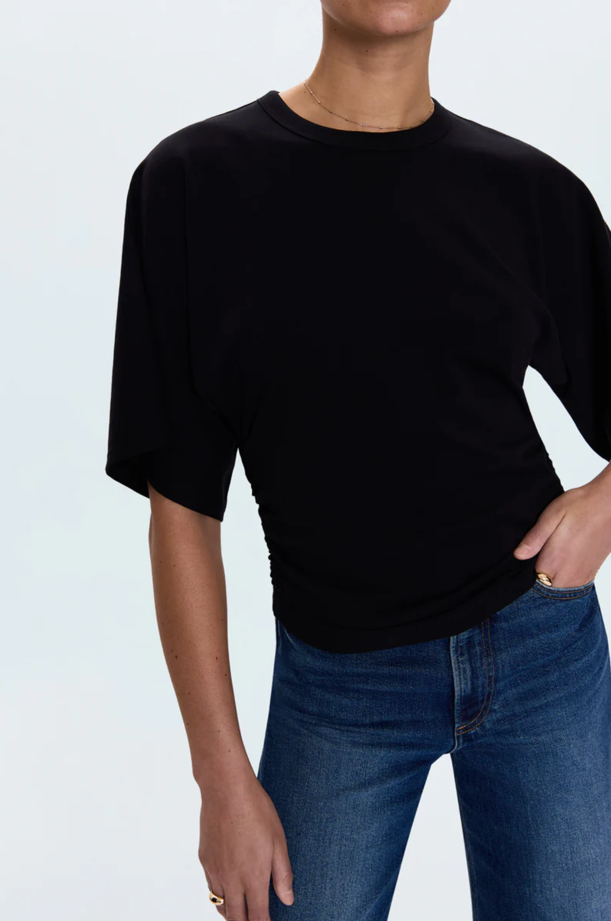 VERONICA KIMONO SLEEVE FITTED TEE