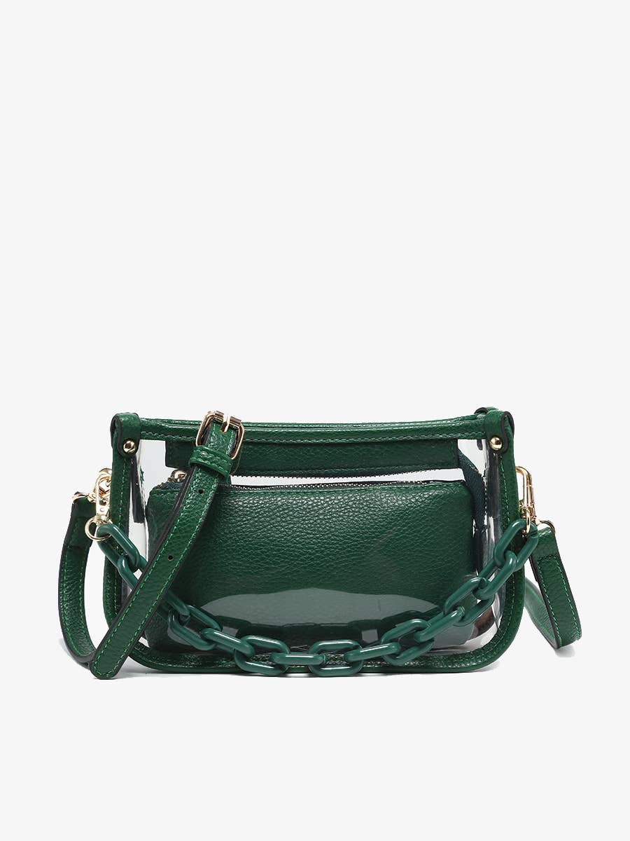 JESSICA STADIUM CLEAR CROSSBODY BAG