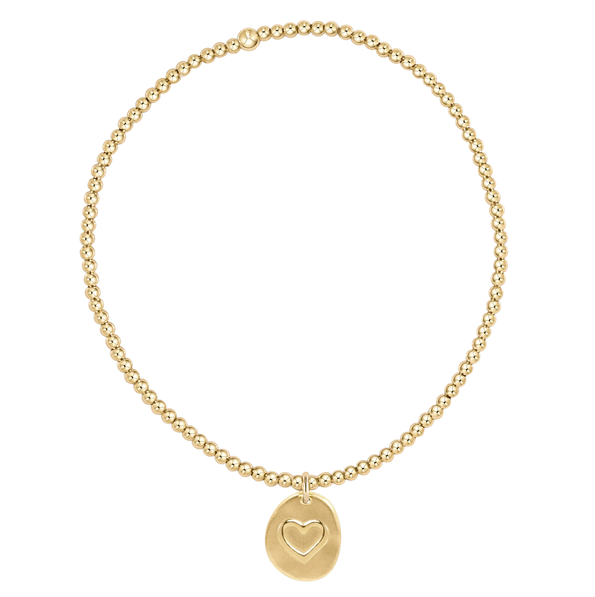 CLASSIC GOLD 2MM BRACELET W CHARM