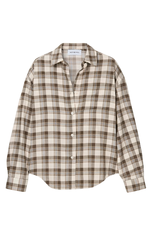RIVER PLAID BUTTON UP