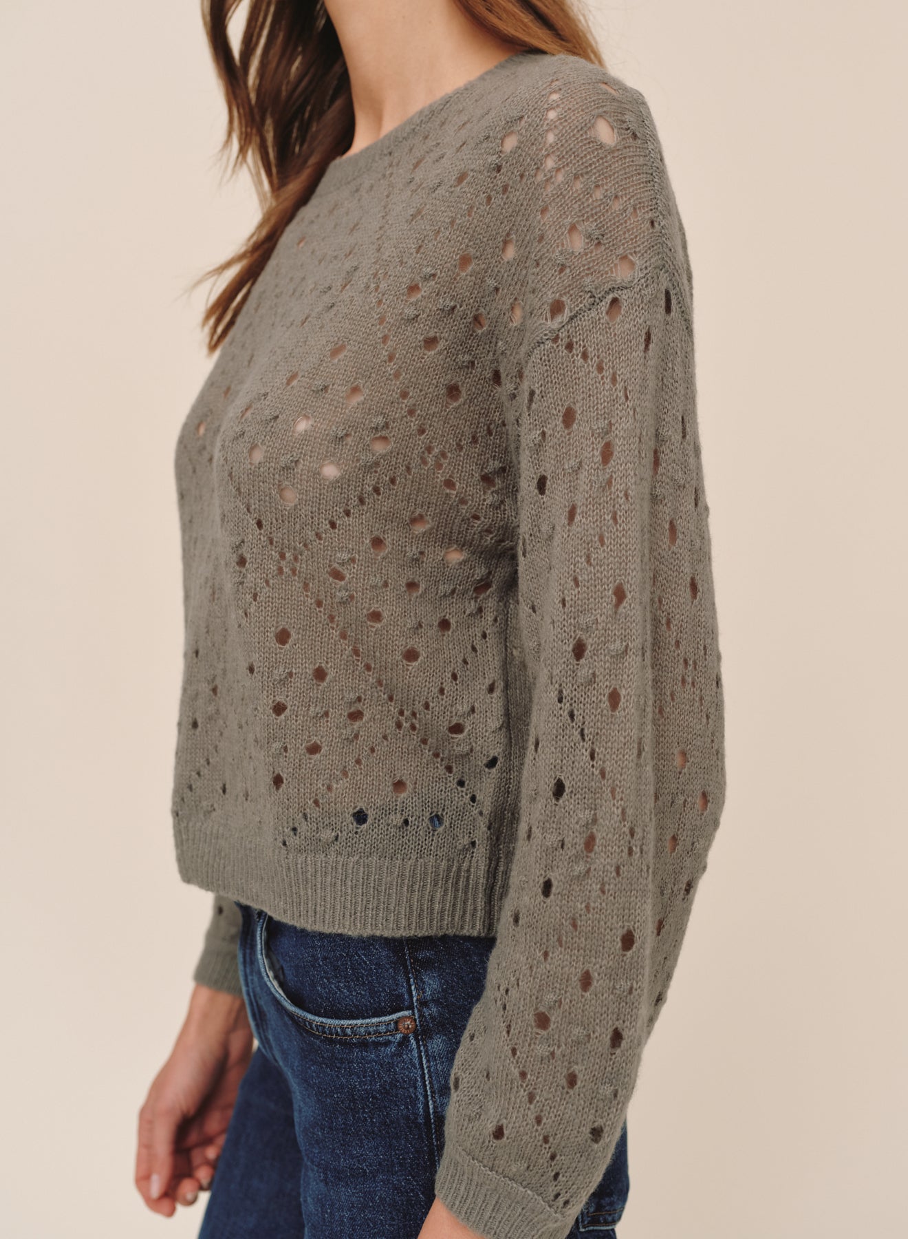 B20105-L54-304 - BALLOON SLEEVE SWEATER
