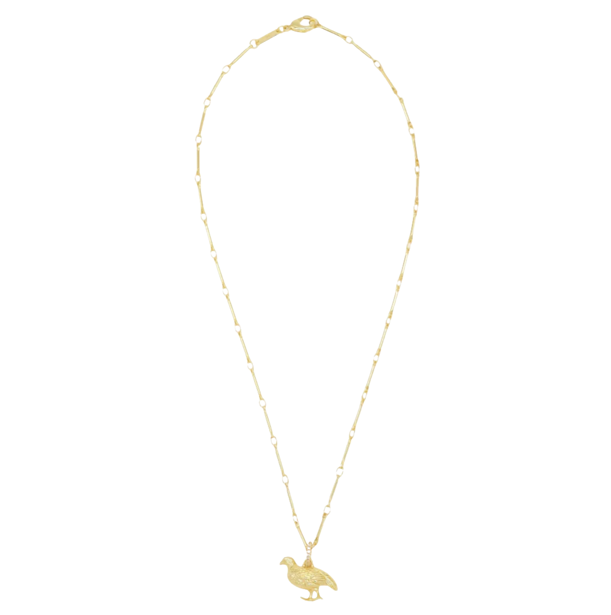 QUAIL PENDANT NECKLACE