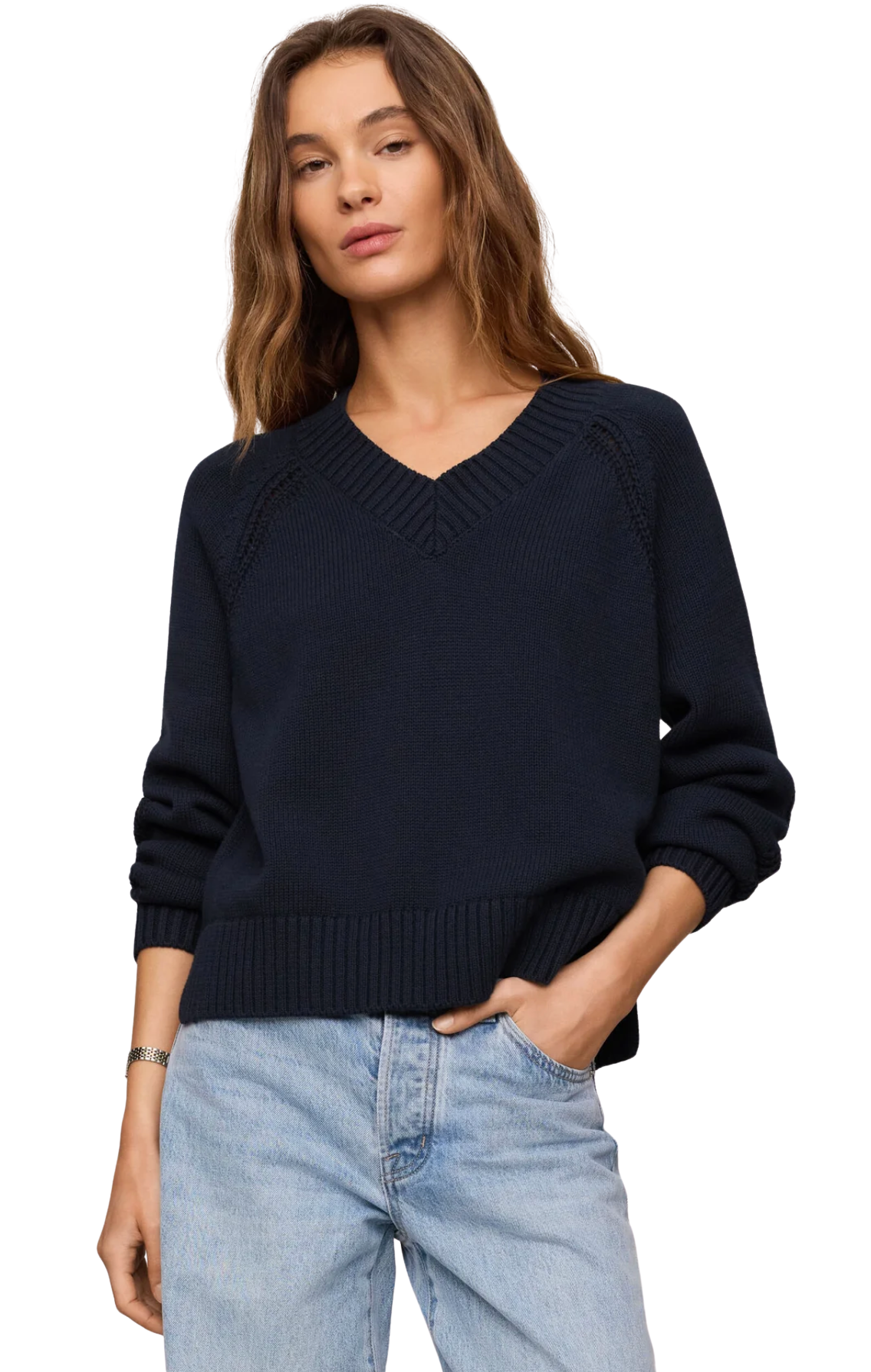 STRATTON V NECK SWEATER
