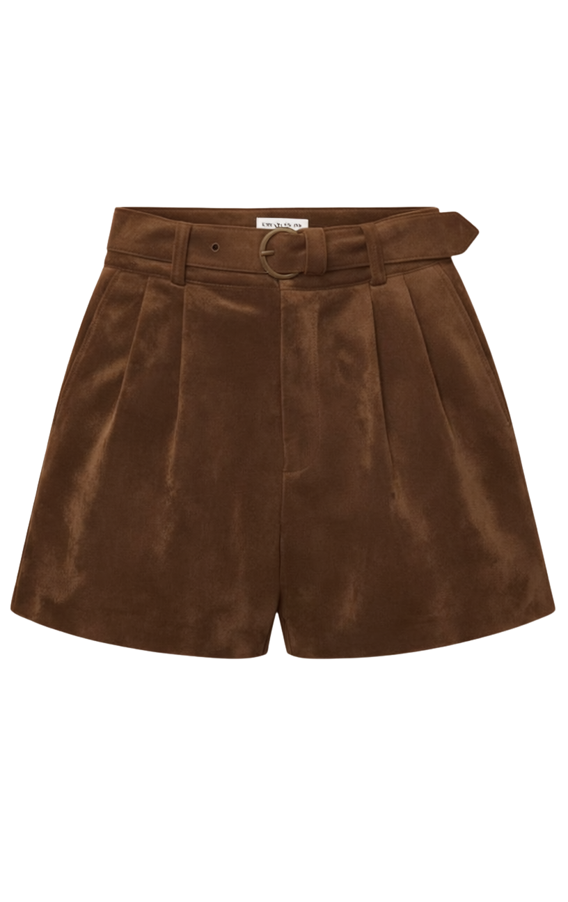 IVORY SUEDE SHORT