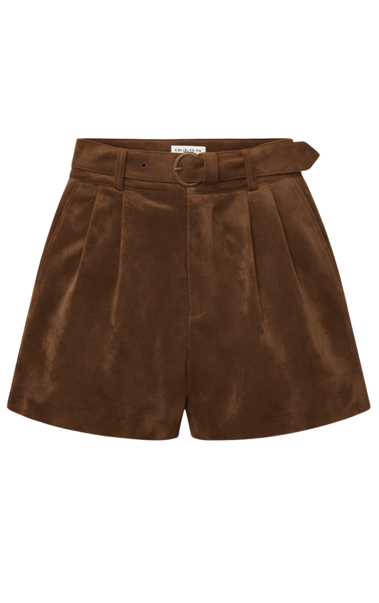 IVORY SUEDE SHORT