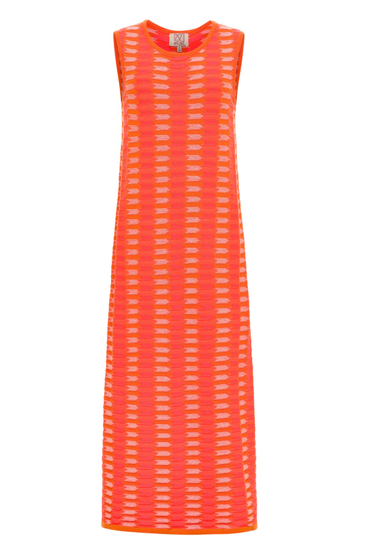 MARGOT MIDI DRESS BRIGHT ORANGE