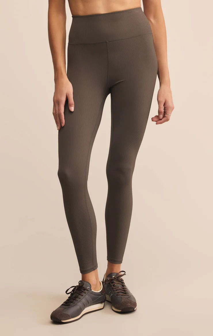 SPORTY RIBBED 7/8 LEGGING
