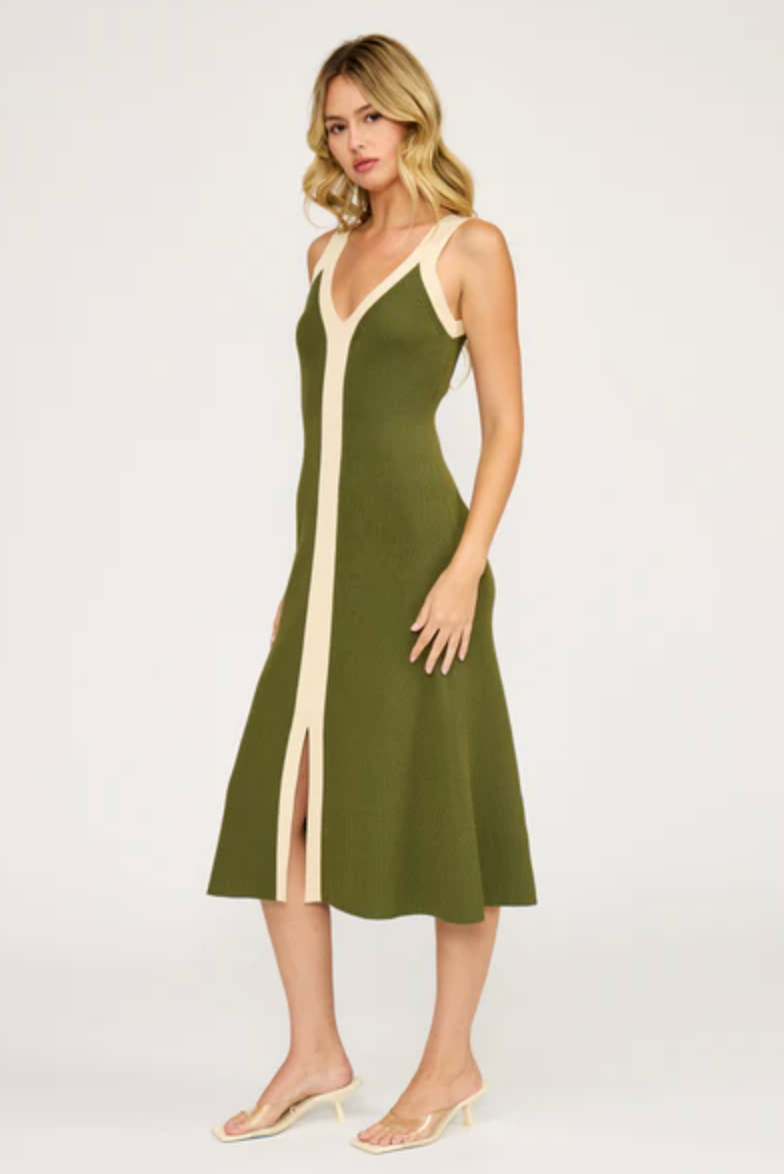 ANALISE COLOR BLOCK MIDI DRESS