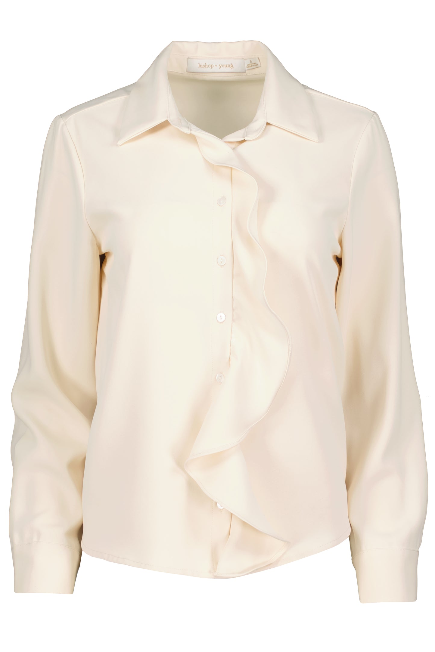 PROPER RUFFLE FRONT BLOUSE