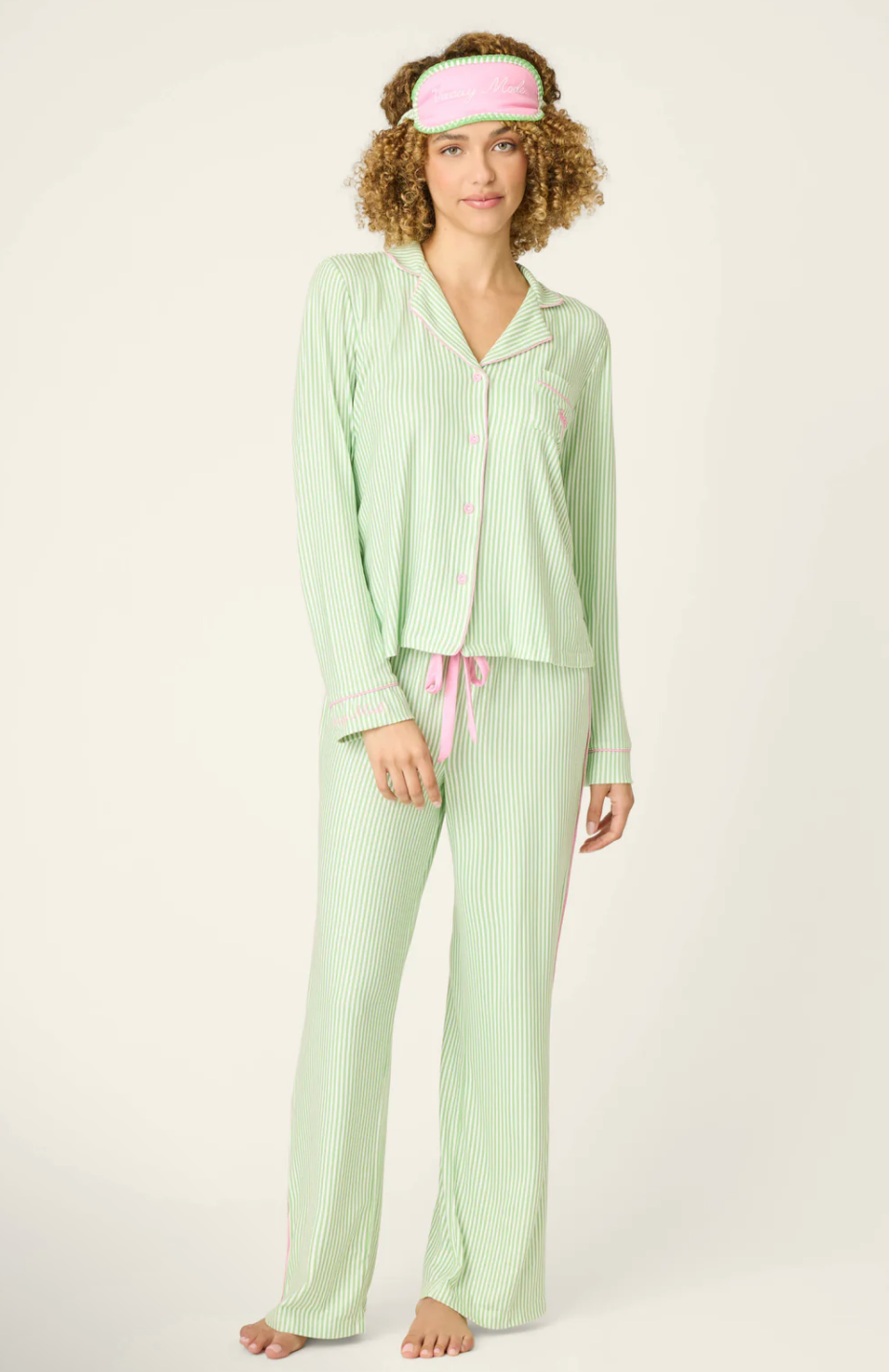 PUPCATION PALMS KIWI STRIPE  3 PIECE SET