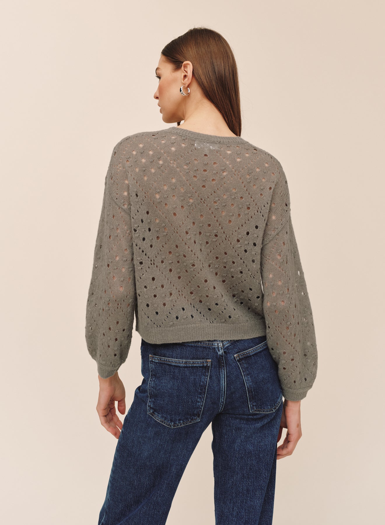 B20105-L54-304 - BALLOON SLEEVE SWEATER