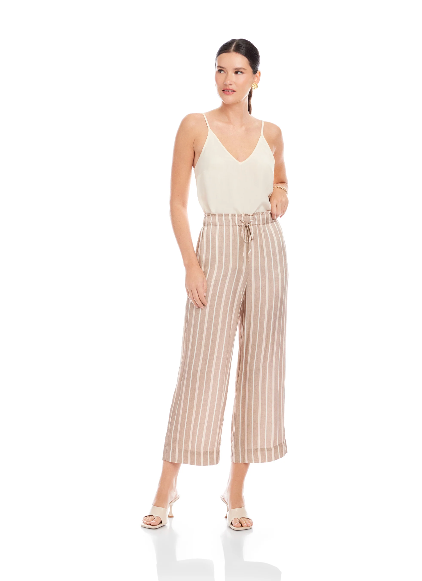 TASHA CROPPED DRAWSTRING PANTS
