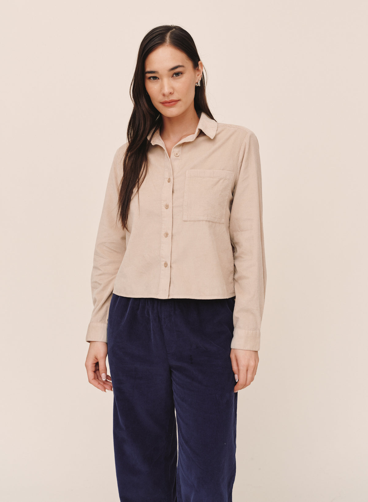 B20229-L88-302 - LONG SLEEVE PATCH POCKET WORK SHIRT