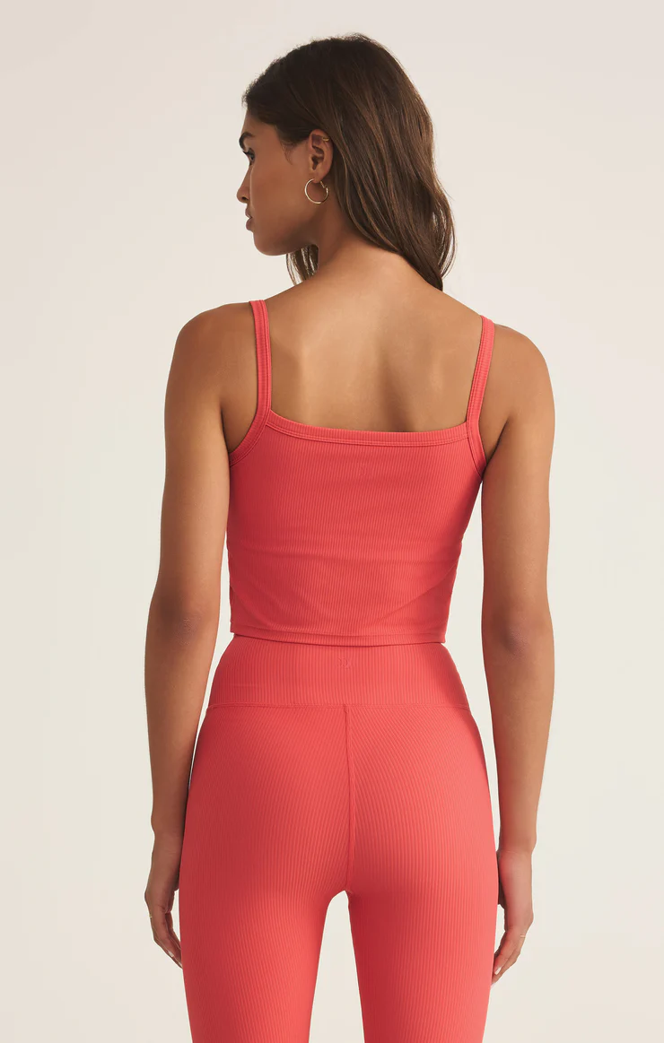SPORTY RIBBED TANK