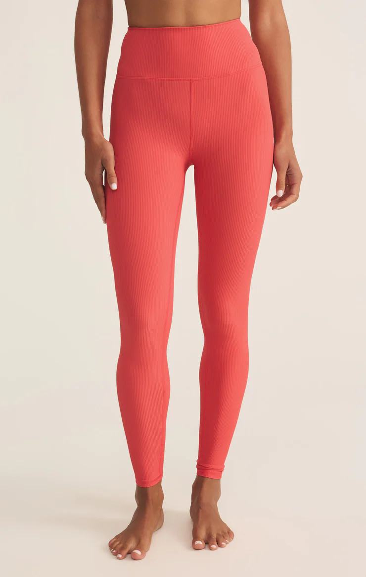 SPORTY RIBBED ANKLE LEGGING