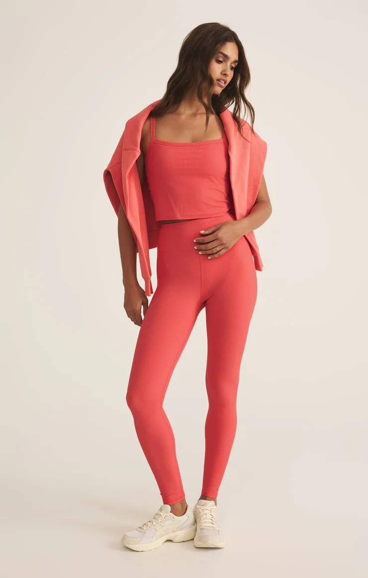 SPORTY RIBBED TANK