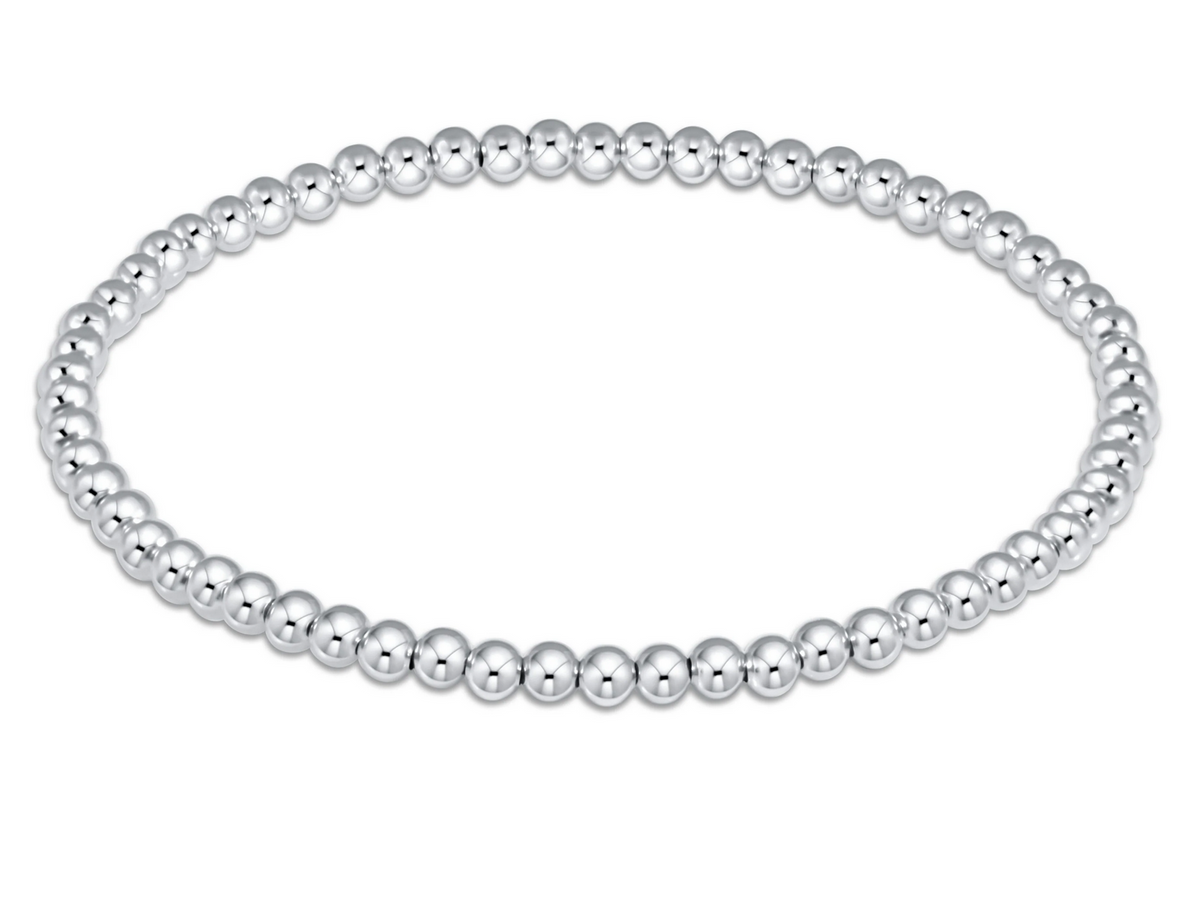 CLASSIC STERLING 3MM BEAD BRACELET