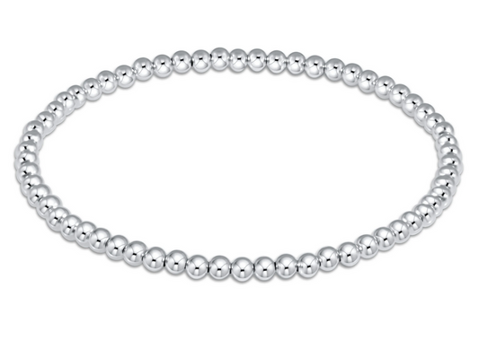 CLASSIC STERLING 3MM BEAD BRACELET