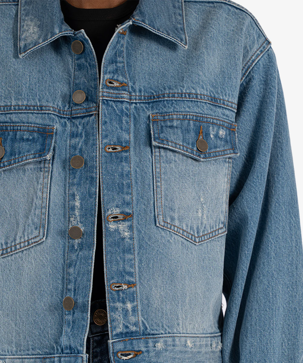 DOLLY CROP DENIM JACKET