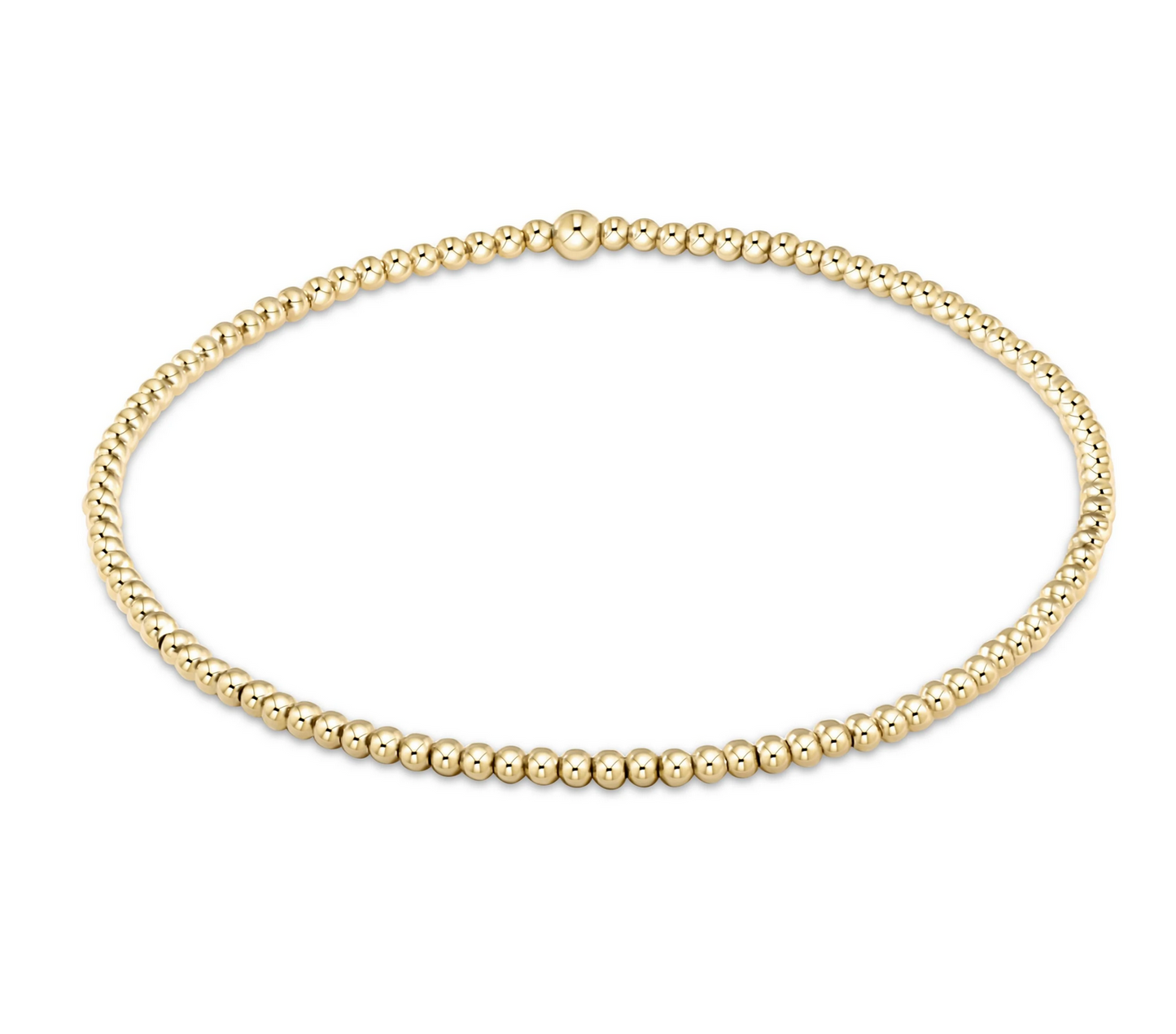 CLASSIC GOLD 2MM BEAD BRACELET