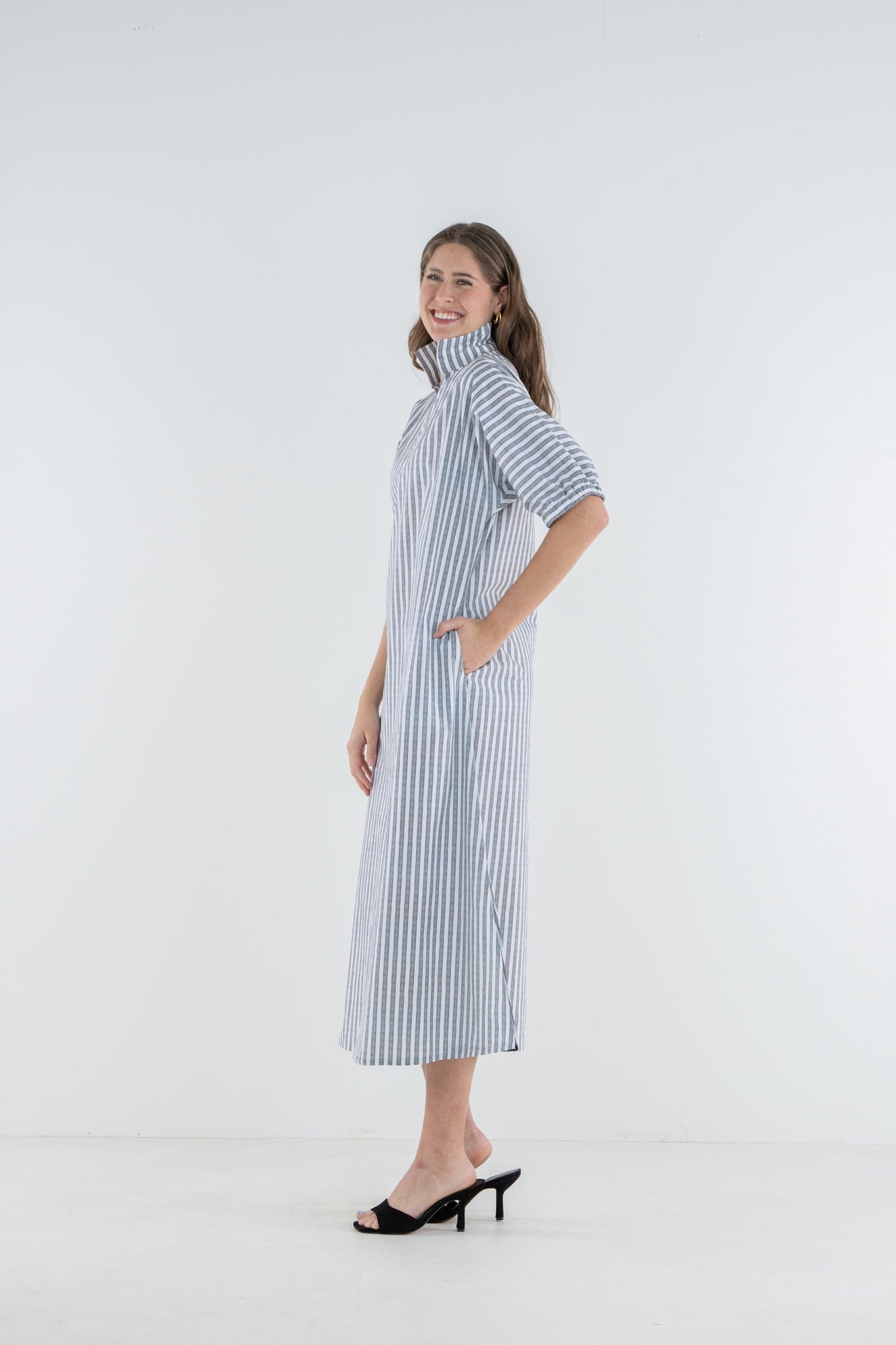 Poppy Maxi - Black Stripe