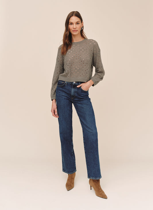 B20105-L54-304 - BALLOON SLEEVE SWEATER