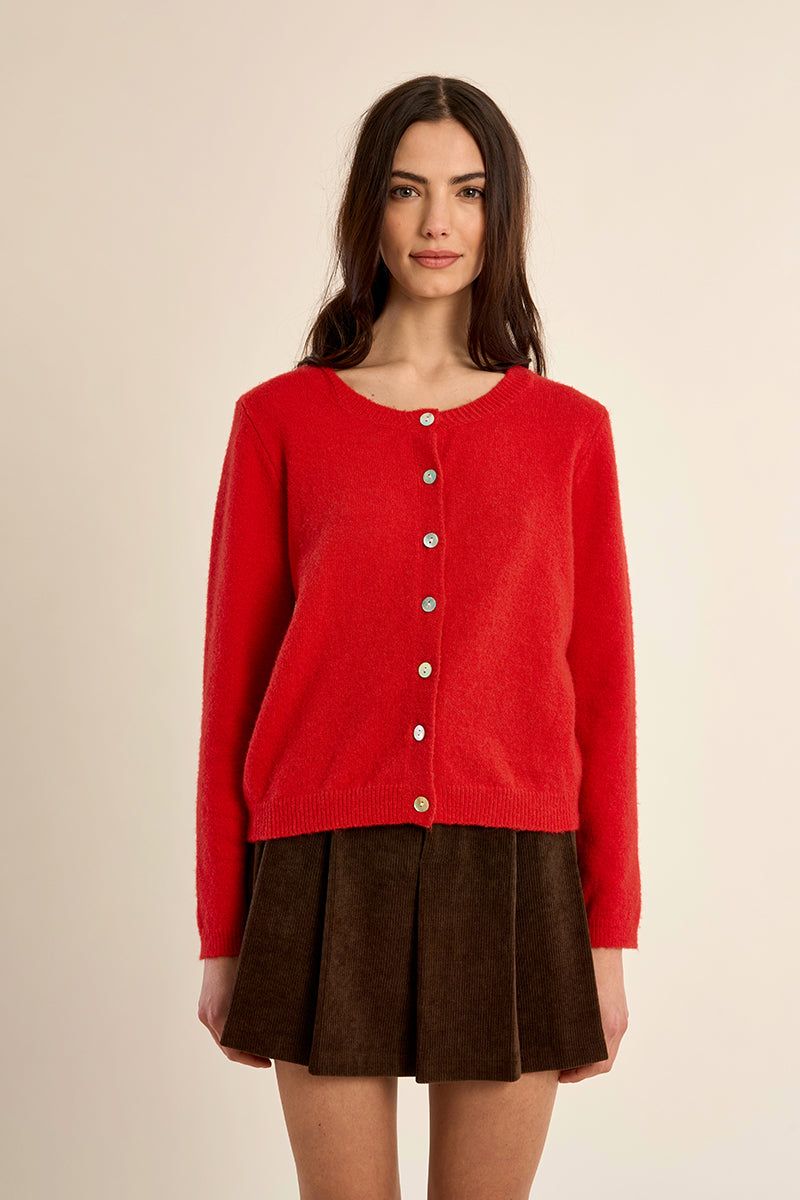 LADIES KNITTED CARDIGAN