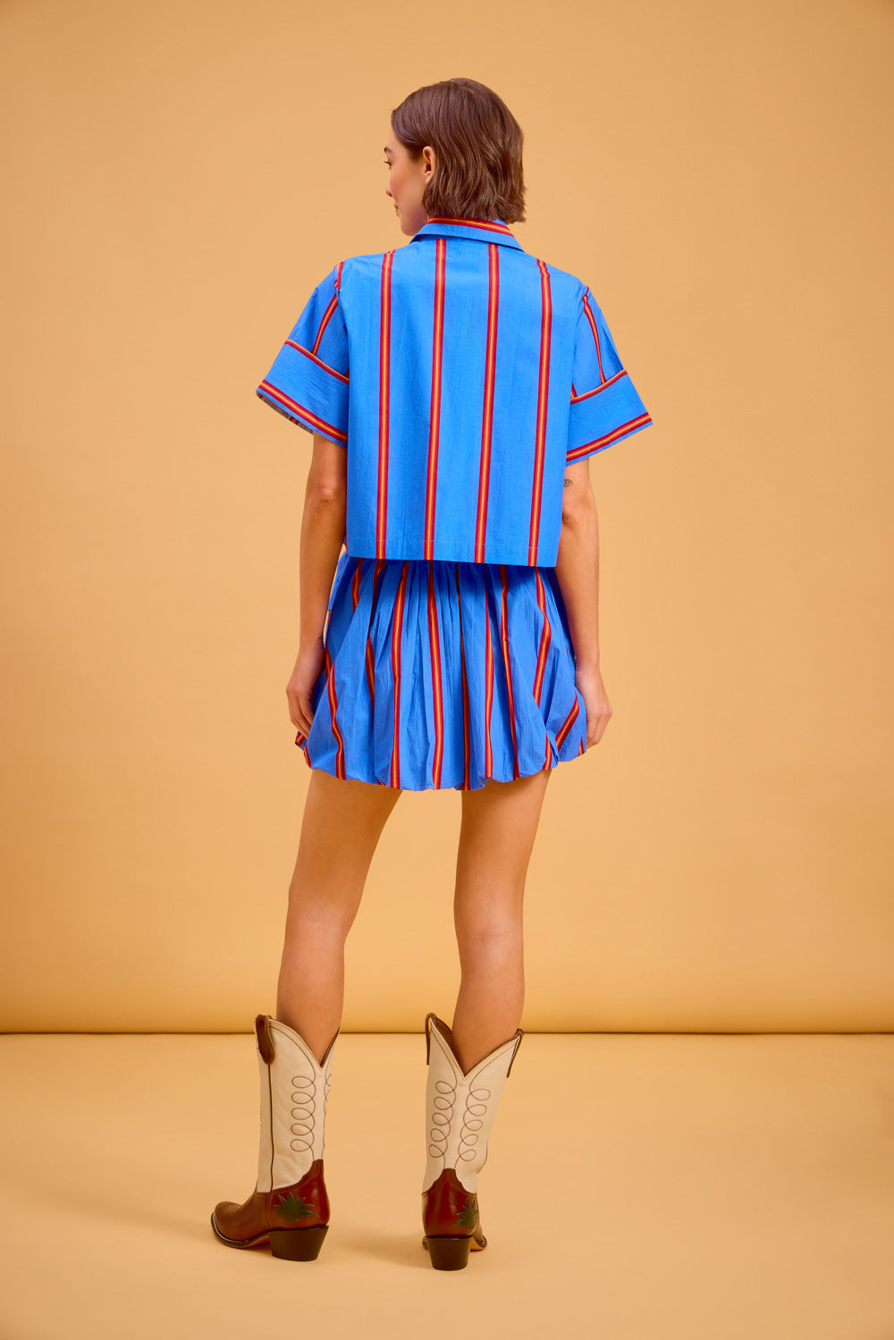 Taylor Skirt, Ledger Stripe