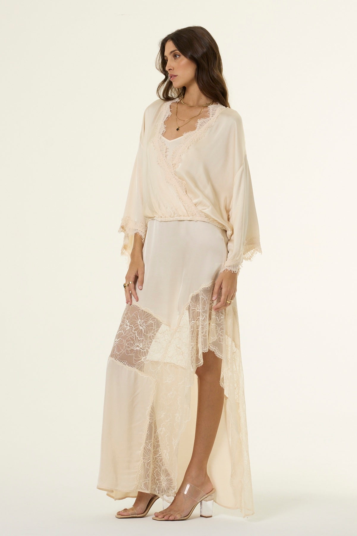 Tia Lace Top // Chalk