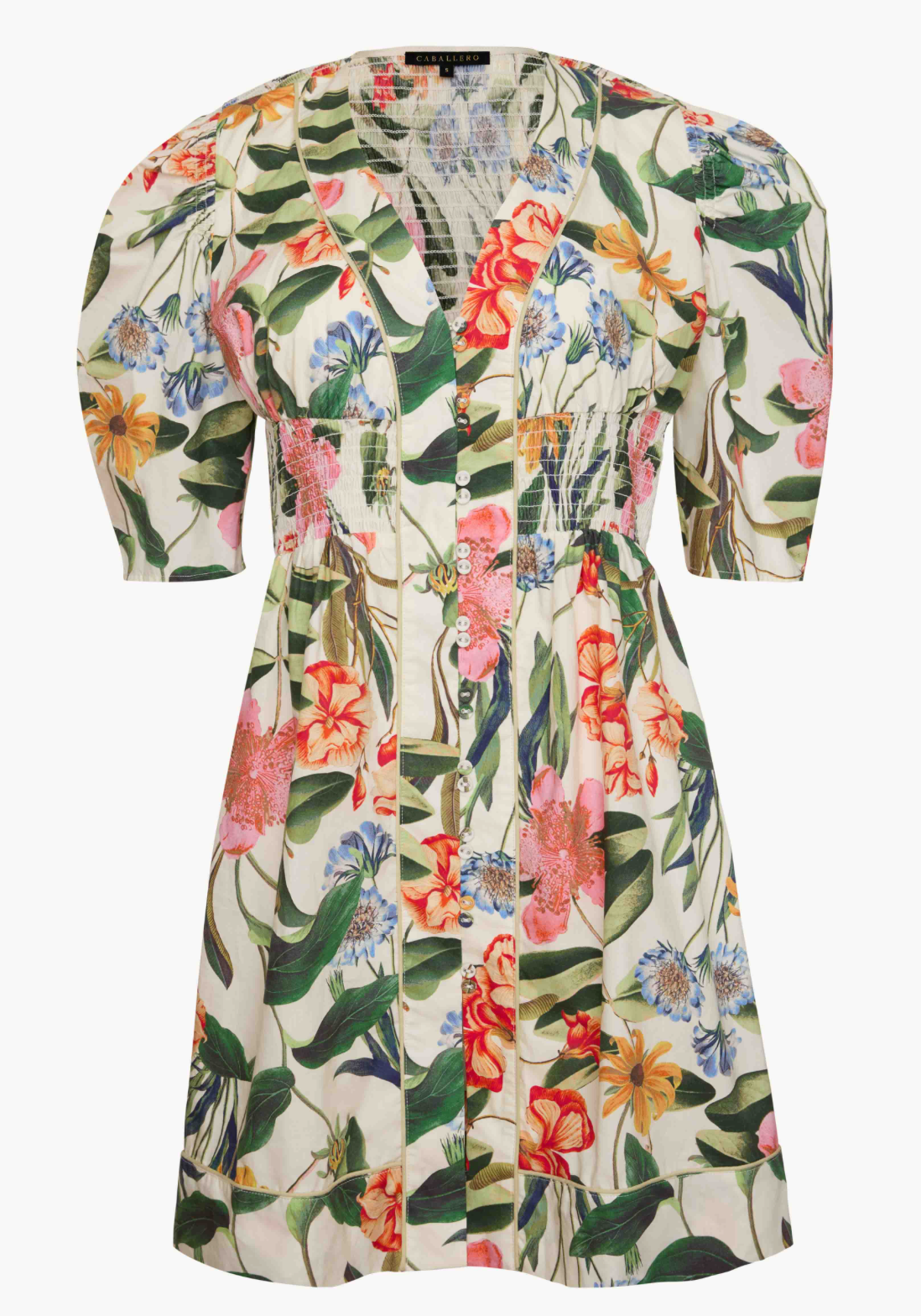 LUCINDA DRESS BUTTERCREAM FLORAL